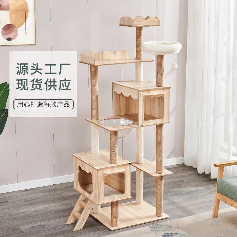 Large Cat Climbing Frame Large Pet Nest Universal in All Seasons Foreign Trade Space Capsule Cat Climbing Frame Cat Nest