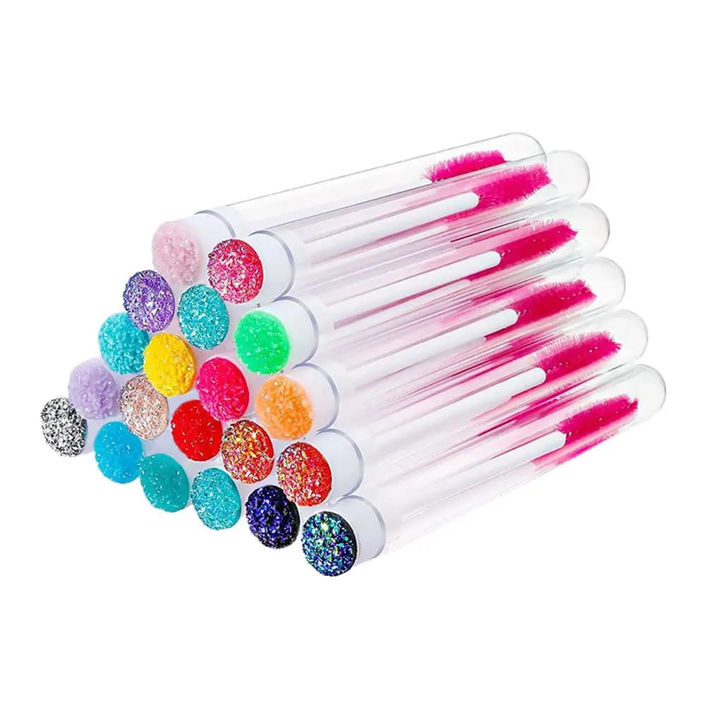 20 Pieces Brush Tubes Eyelashes, Mascara Bottles, Eyelash Extension Bottles, Daily Use, Beginners and Professional Makeup Machines