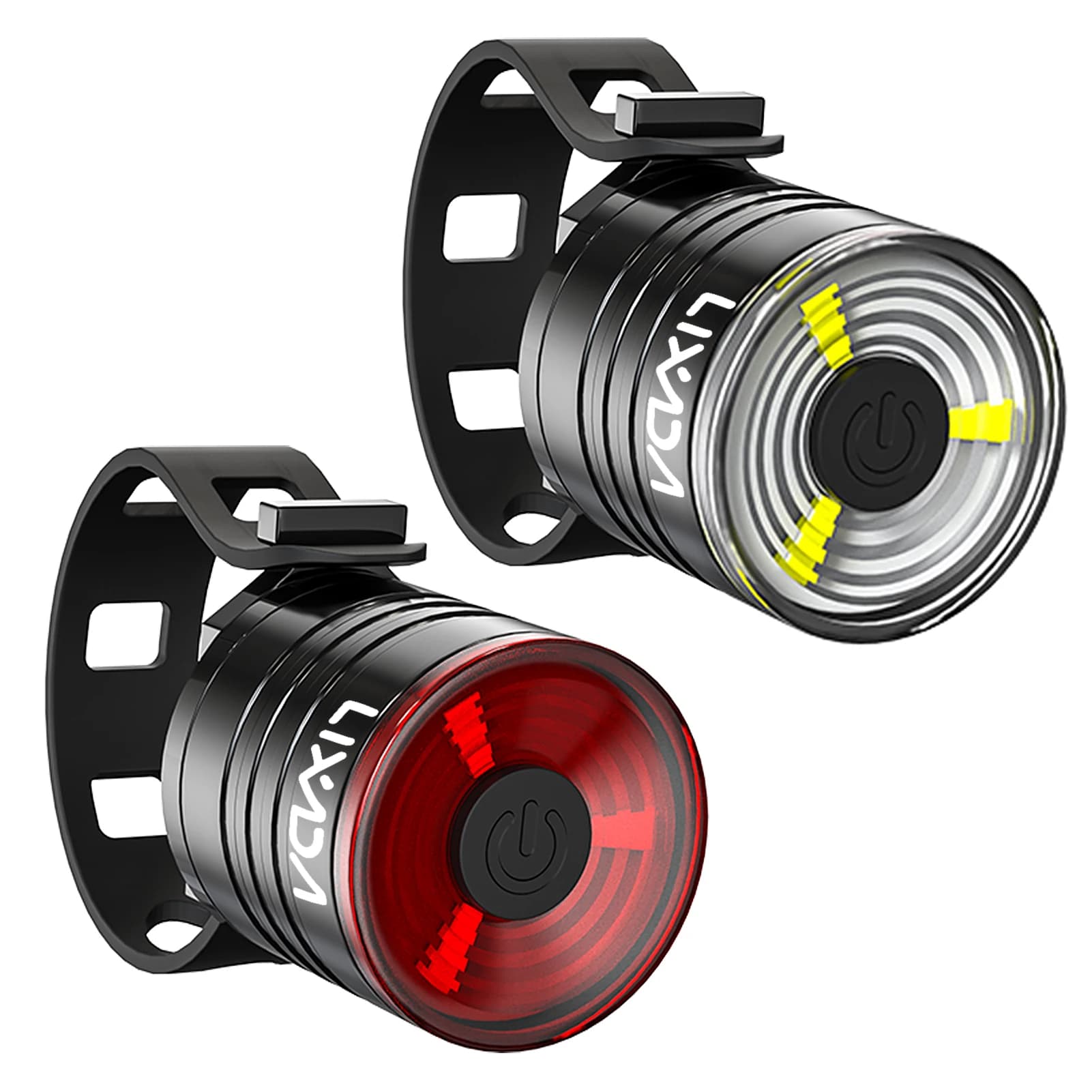 Lixada Fanale posteriore per bici LED Luce posteriore per bicicletta Luce notturna di sicurezza per ciclismo Fanale posteriore Spia per bici da strada Ciclismo notturno