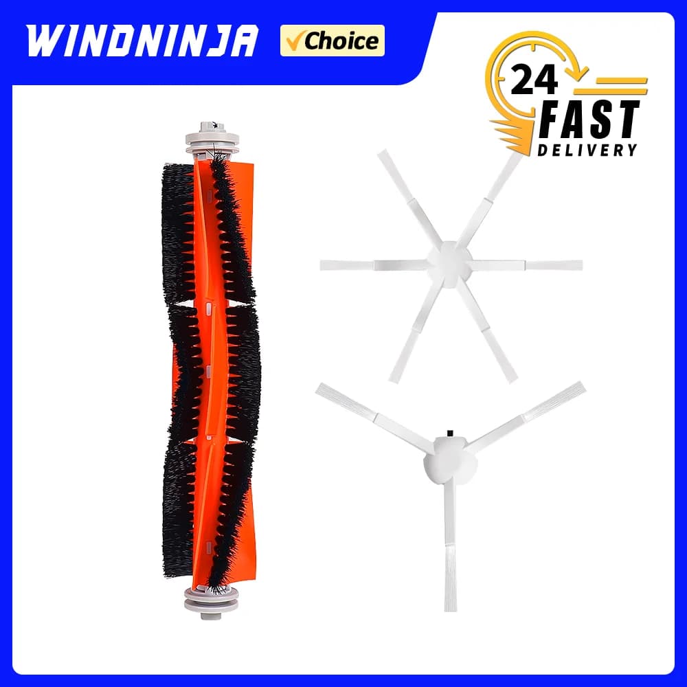 Vacuum Cleaner Parts For Xiaomi MI Robot Vacuum Mop Mop 2 Mop 2 Pro Plus For Dreame F9 D9 Roller Brush Side Brush Replacement
