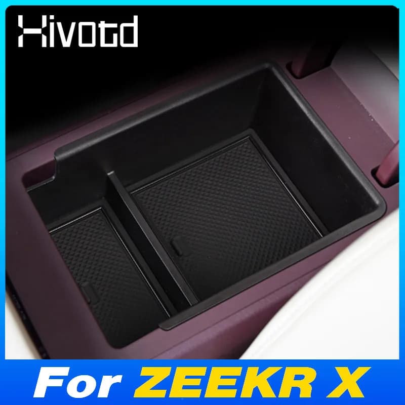Bracciolo per auto Scatola portaoggetti nascosta Parti di copertura Console centrale Organizzatore Accessori interni per prodotti decorativi per ZEEKR X ME YOU 2024