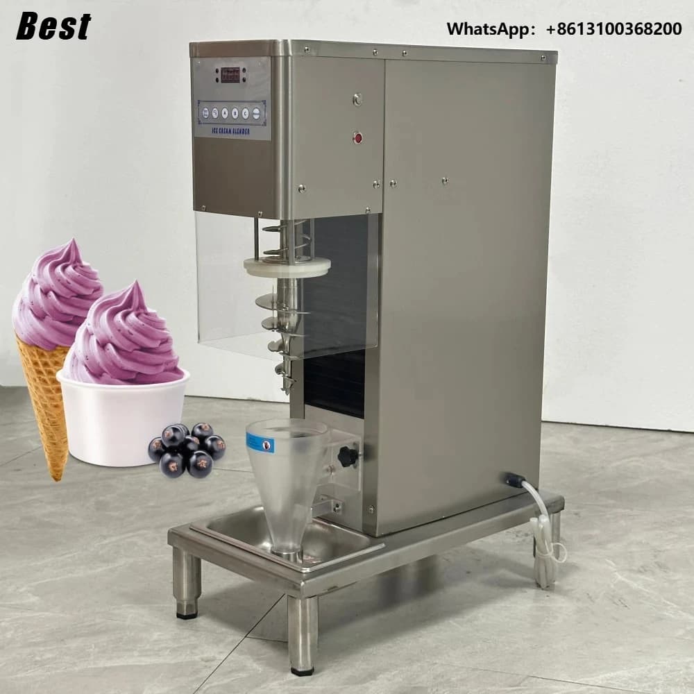 Best Automatic Fruit Gelato Machine With Swirl Function, Mixer for Yogurt Frozen and Fresh Fruit, Fryer for Ice Cream ACAI