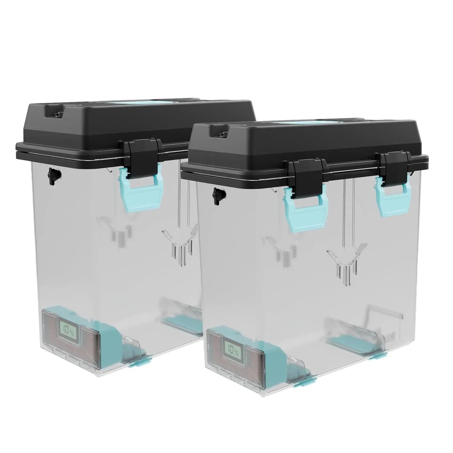 PolyDryer Box XL 2-Pack - Airtight Filament Storage Box with Hygrometer | Moisture Proof Container for PLA PETG ABS ASA TPU PVB
