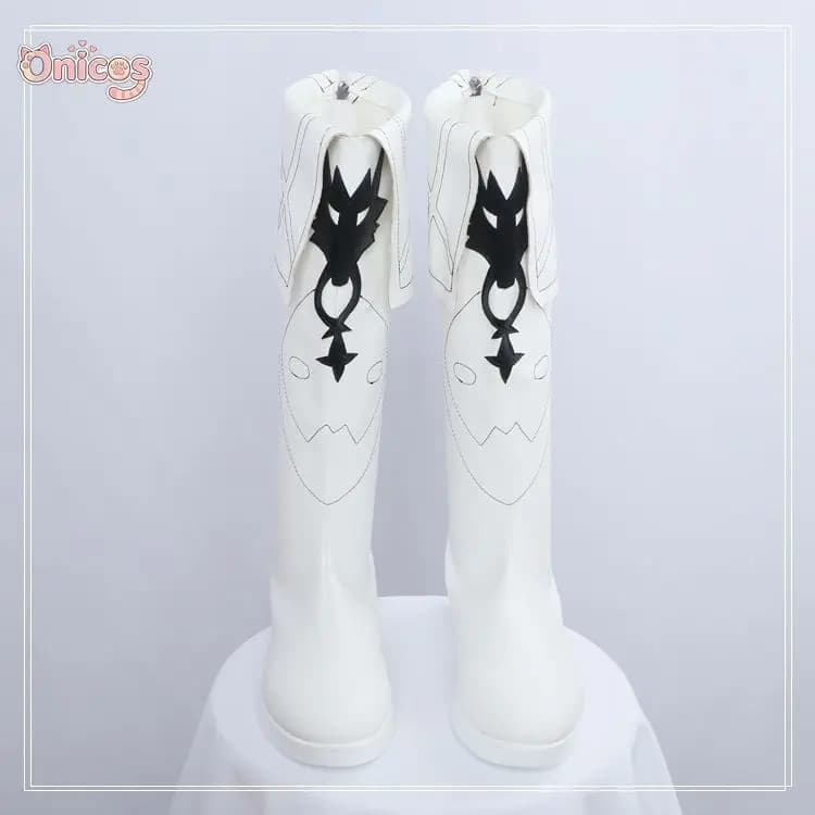 Scarpe Cosplay del Personaggio Silence Texas Omertosa del Gioco Arknights, Stivali Bianchi Comodi per Feste a Tema Anime