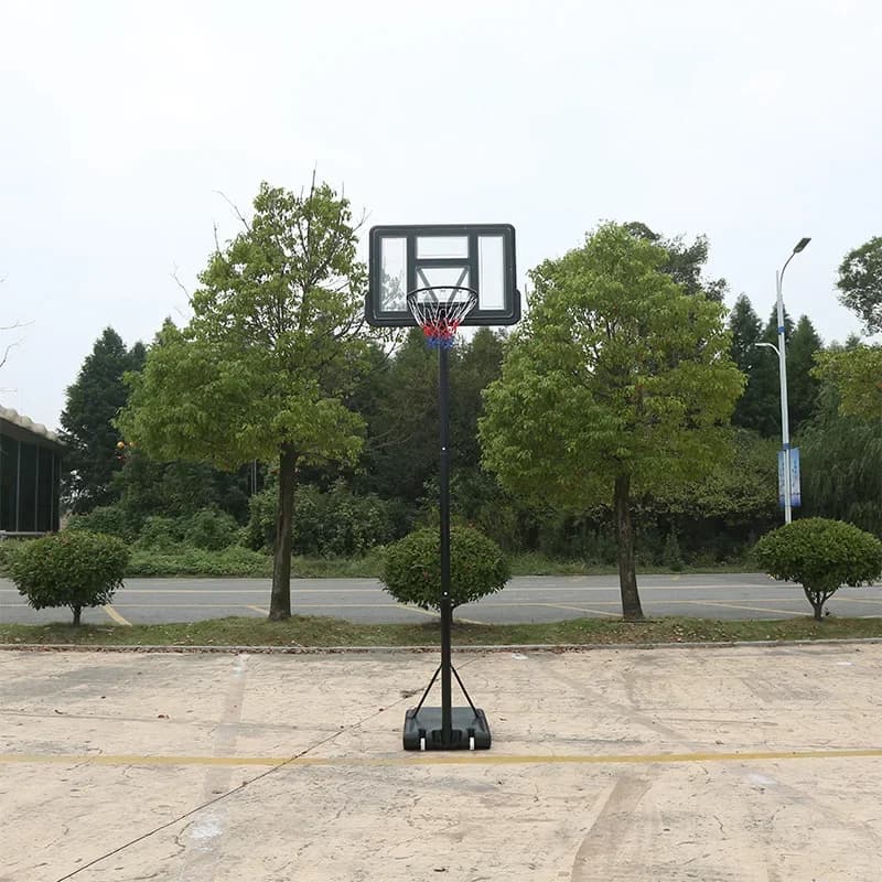 Canestro da Basket per Bambini, Sistema Portatile da Esterno con Altezza Regolabile e Base Stabile