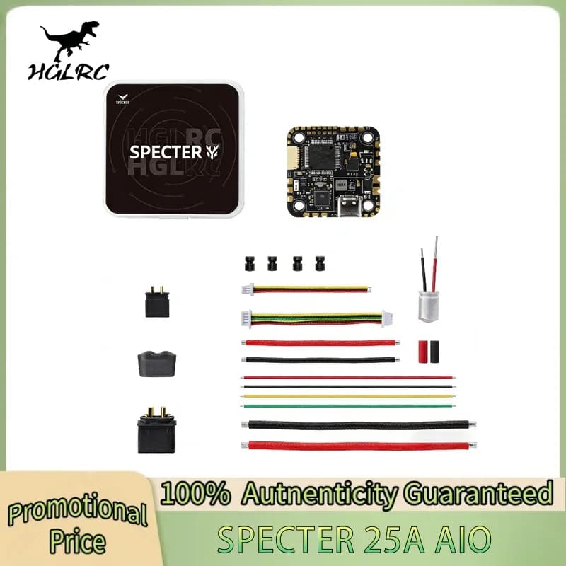 HGLRC SPECTER 25A AIO MPU6000 F722 Flight Controller 25A 4in1 ESC 3-6S LiPo 25.5x25.5mm per Droni FPV e Componenti Fai-da-te