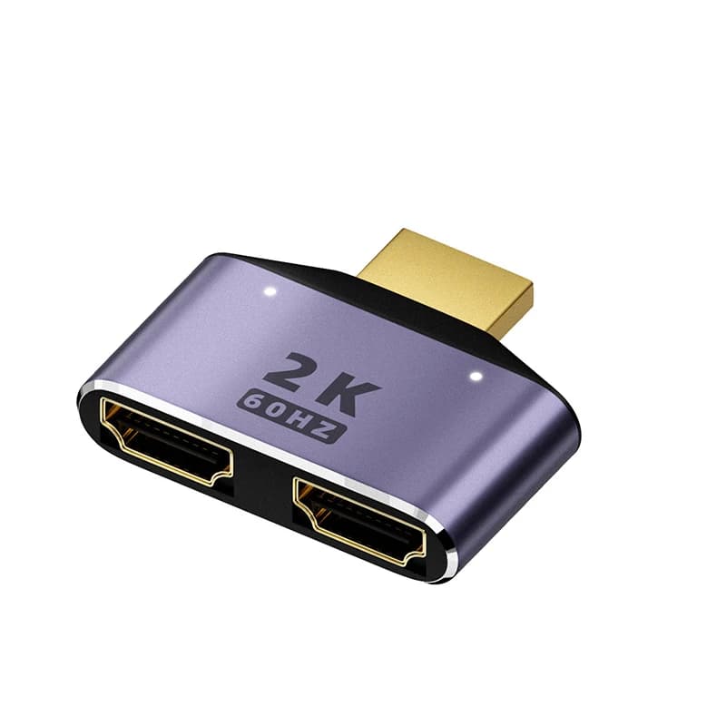 With HDMI HUB 2K 1080P splitter adapter extension cable adapter monitor audio cable video HDTV male-female converter
