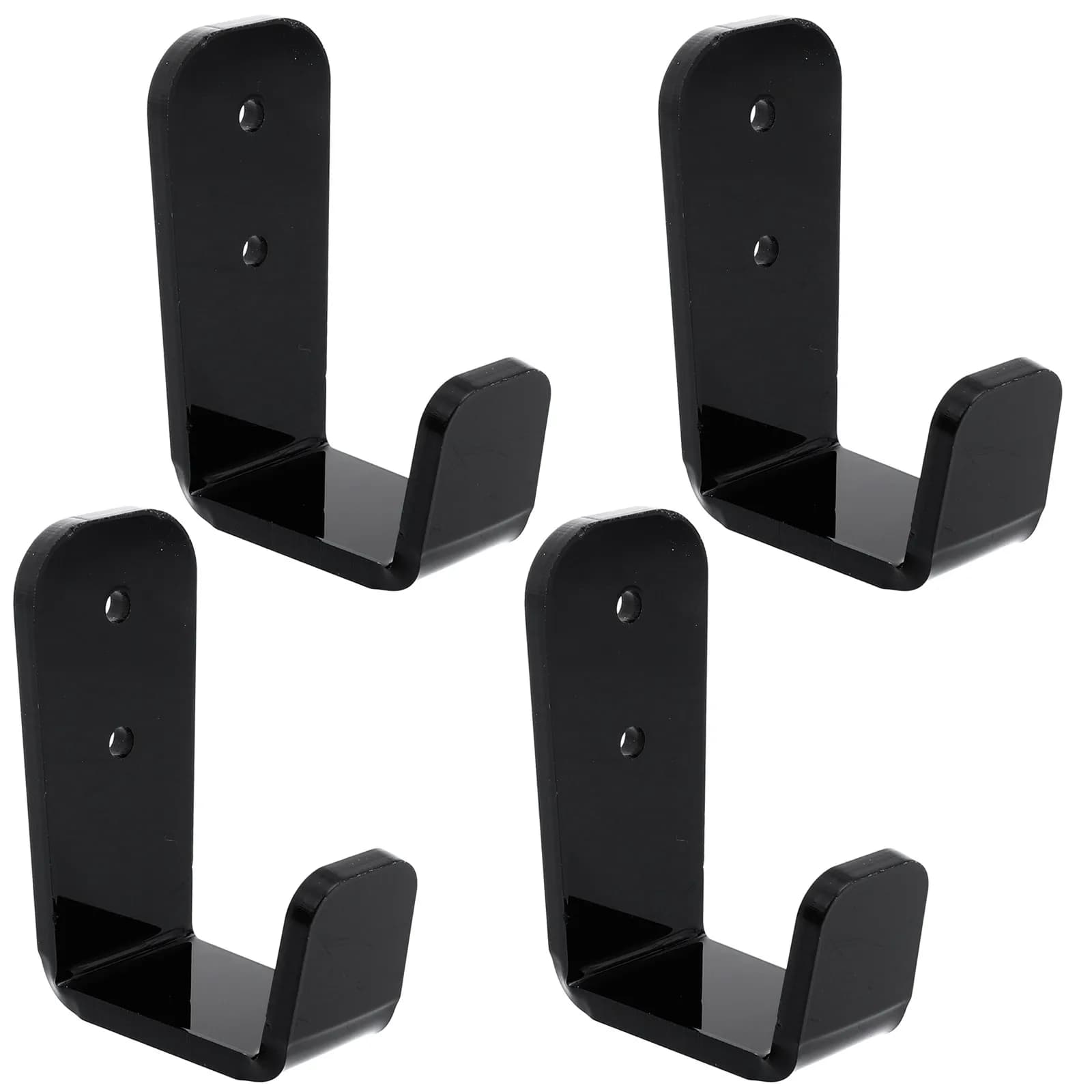 2 Set di Supporti da Parete in Acrilico per Canne da Pesca, Bastoncini da Sci, Mazze da Hockey, Bastoncini da Trekking, Mazze da Golf, Decorazione per la Casa