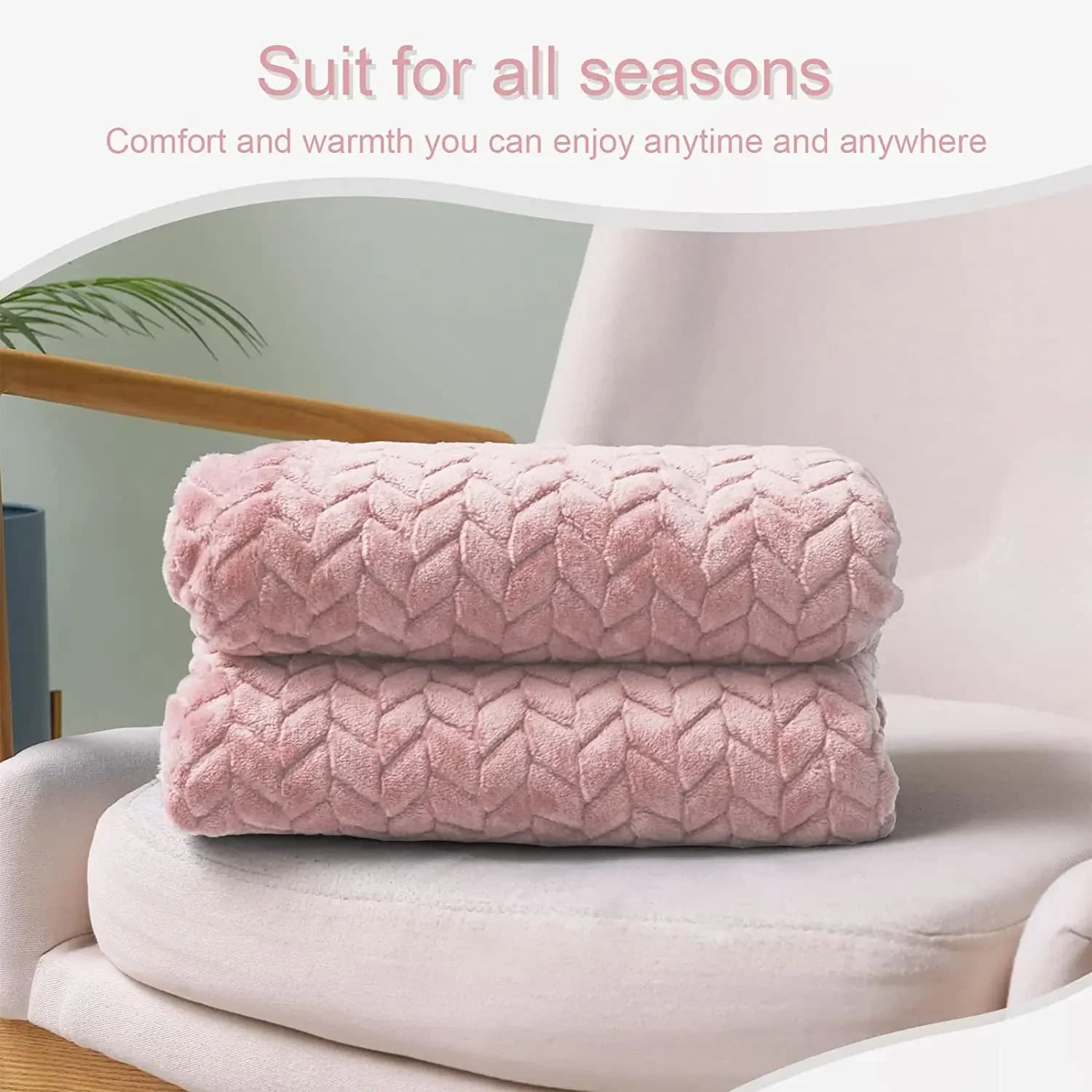 Coperta invernale coperta da letto soffice per la casa dei bambini coperta calda per adulti copriletto a righe tinta unita coperta per divano in lana di flanella