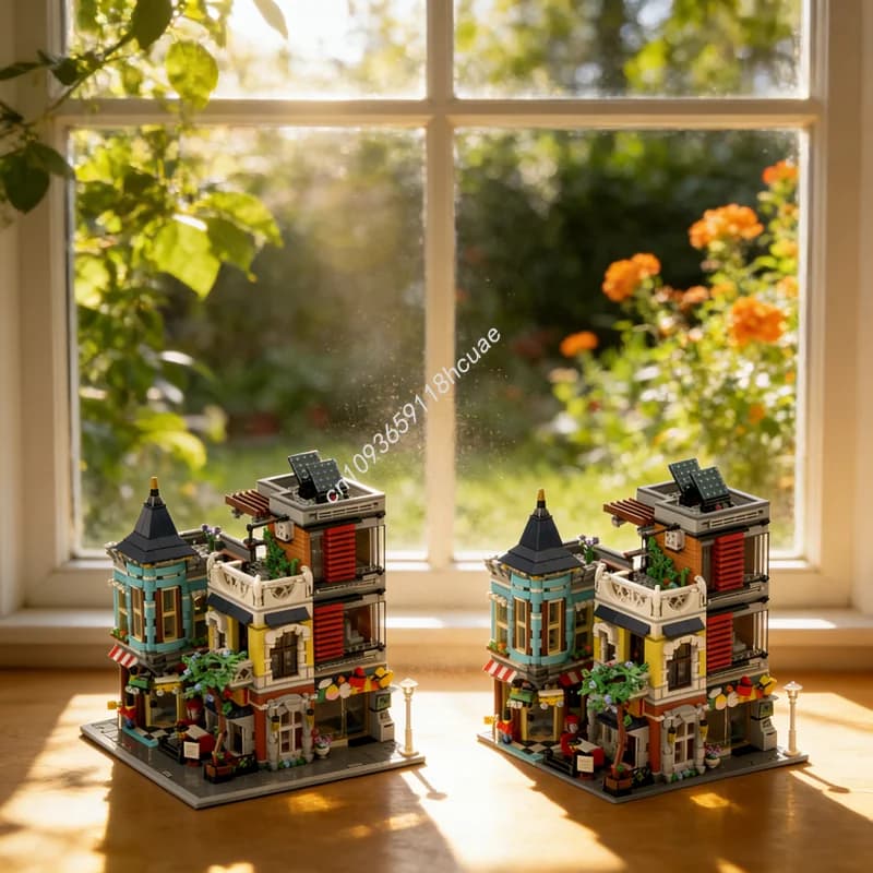 2374 Pezzi MOC Creator S Modello Modulare di Strada Angolare Blocchi da Costruzione Architettura Regalo di Natale Giocattoli Educativi per Bambini