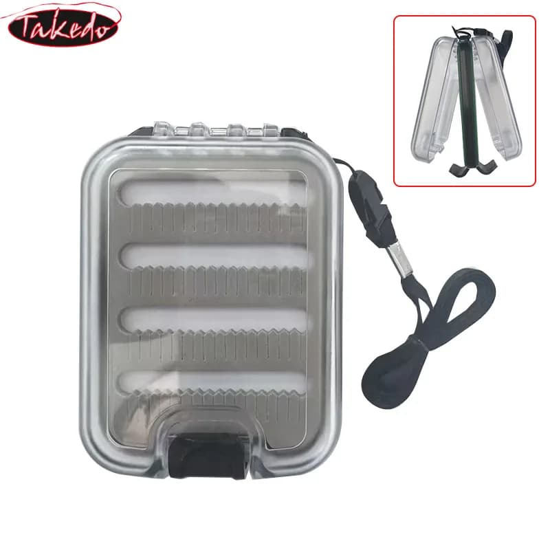 TAKEDO LF05 Box Fishing baits, Double boxes for fishing flies, Fishing hooks accessories, Fishing equipment