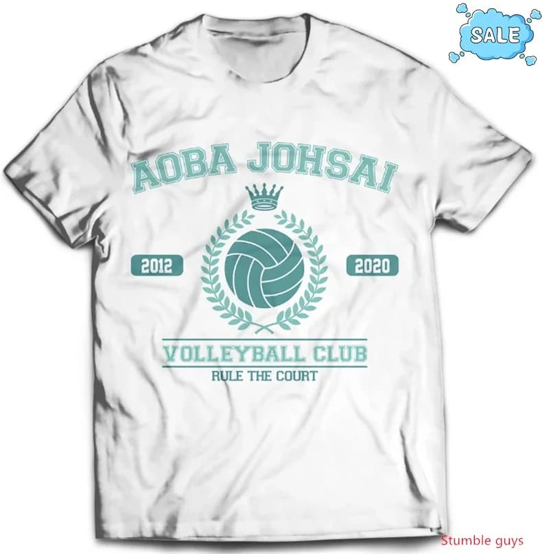 T-shirt Casual Anime Nekoma Haikyuu per Bambini, Abbigliamento Sportivo da Ragazzo per Cosplay, Maglietta Kuroo Kozume della Scuola Superiore di Pallavolo