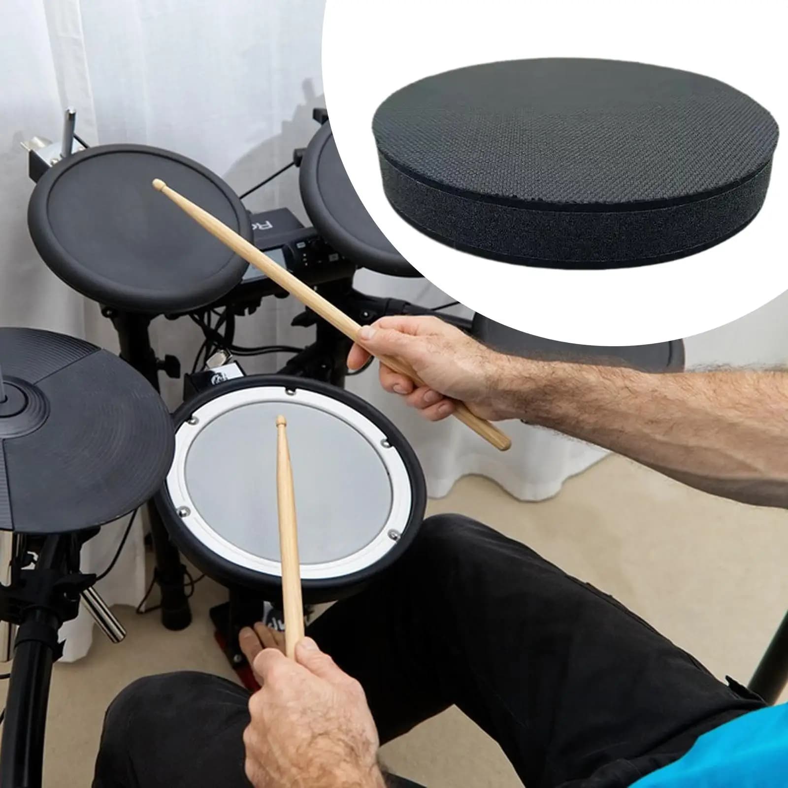 Spugna per grancassa per basso elettrico, facile da installare, testa in rete, silenziosa, ad alte prestazioni, ricambio professionale, pad ammortizzante di ricambio