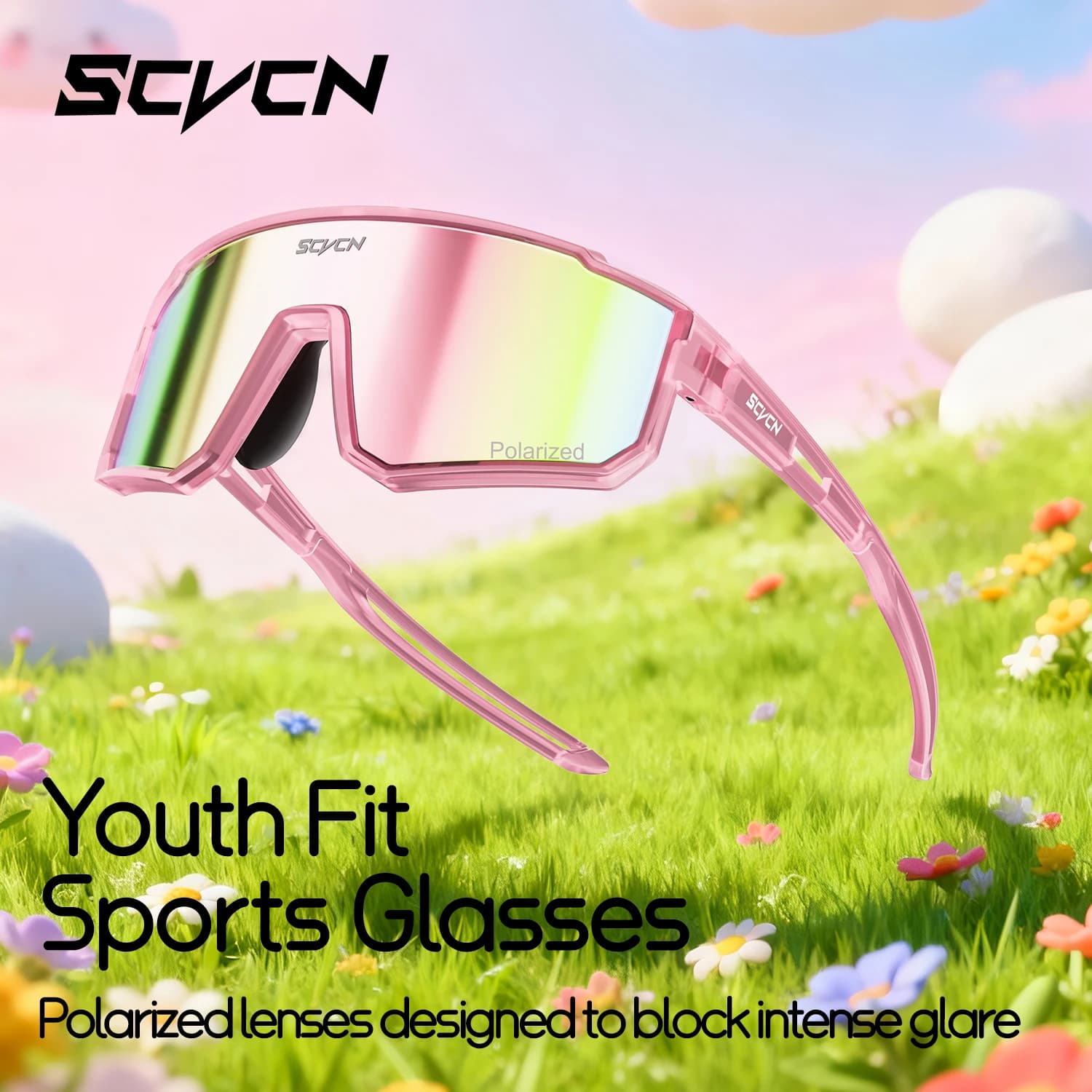 SCVCN UV400 Occhiali da sole fotocromatici Outdoor Ragazzi Ragazze Bambini Skateboarding Bike Occhiali da ciclismo polarizzati Occhiali sportivi per bambini