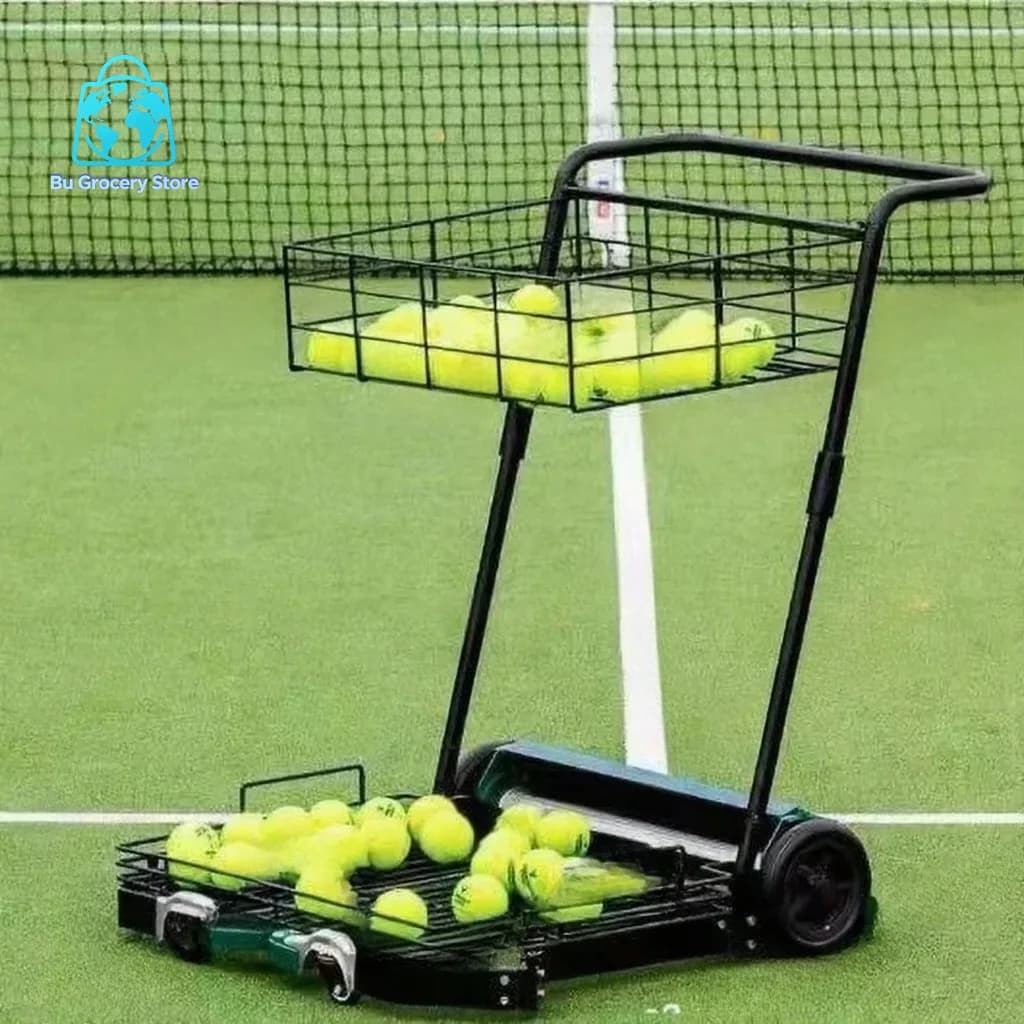 Cart Aluminium Sports Training Aid Multifunction Metal Tennis Ball