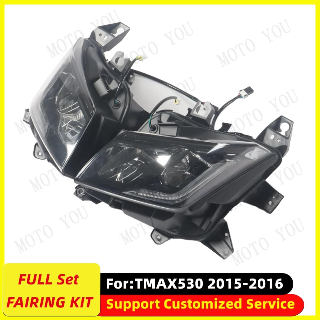 Per YAMAHA 2015 2016 TMAX 530 Faro T-MAX 530 Moto Faro Anteriore di Montaggio 15-16 T MAX T-MAX530 Testa Della Lampada Della Luce