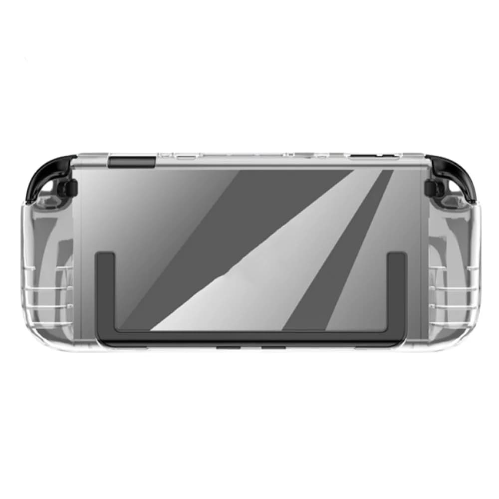 1pc Gamepad Protective Case Transparent TPU Back Shell One-Piece Anti-Drop Non-Slip Protective Cover for Switch 2