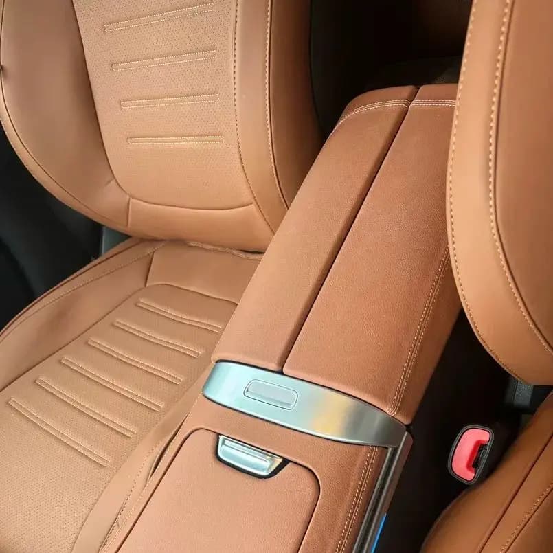 For Mercedes Benz Class C GLC W206 X254 W254 Interior Car Central Arm Box Console Storage Box Leather Coating Box