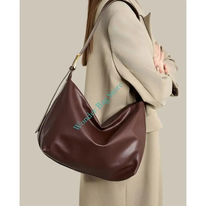 Elegant Shoulder Bag Practical PU Work Bag Fashion Handbag Underarm Purse Spacious For Daily Commute And Travel Essential