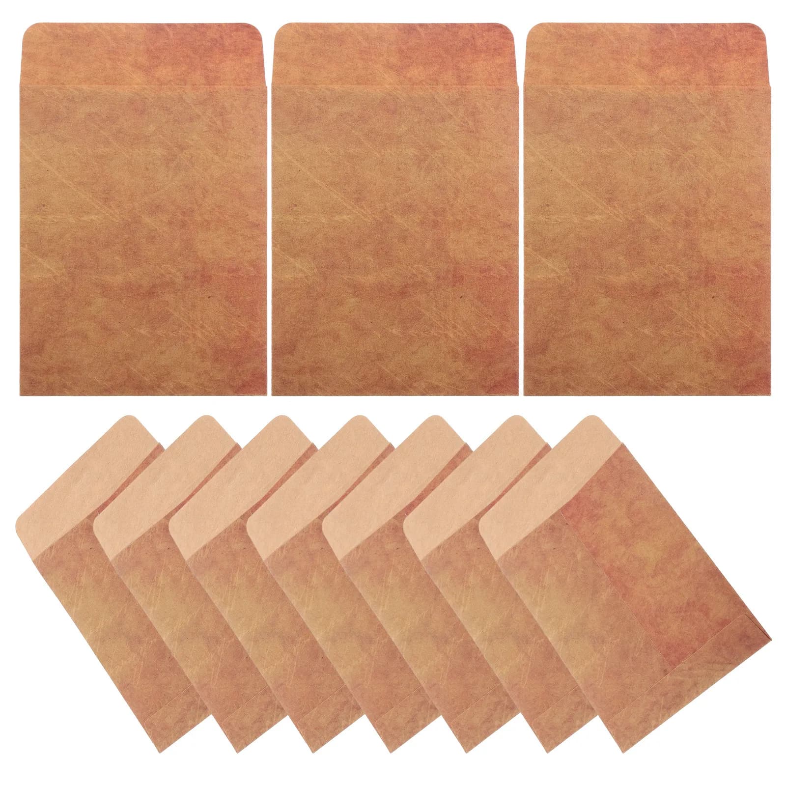 50 Vintage Kraft Envelopes in Carta Spessa per Conservazione di Semi di Fiori, Semi di Verdure, Organisation Money
