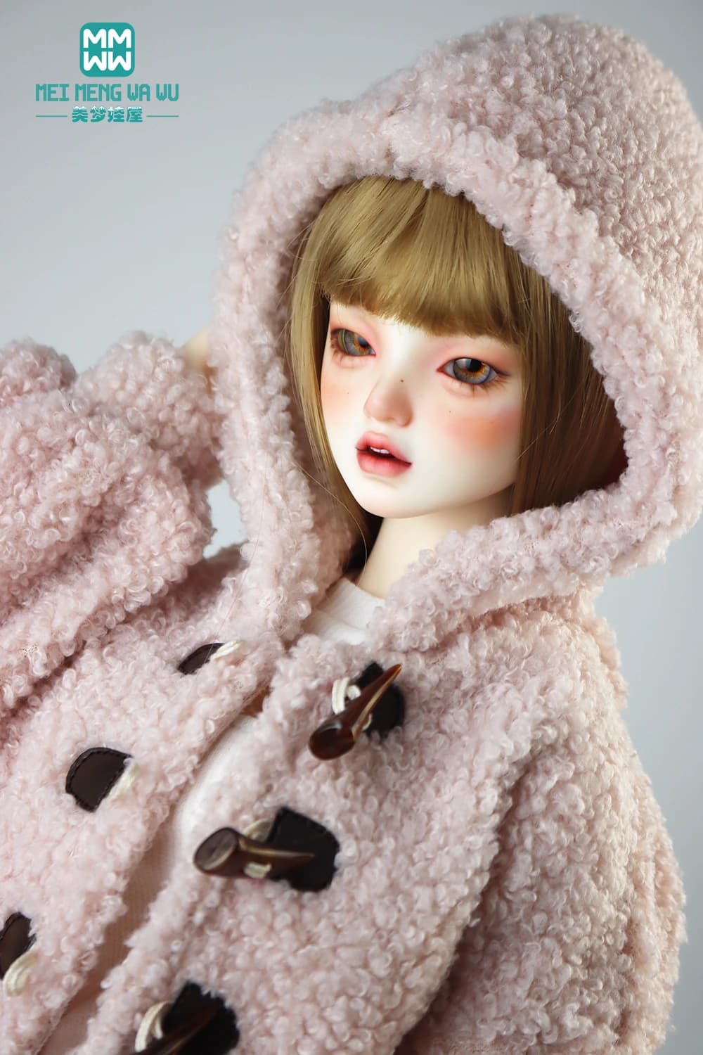Vestiti per bambola moda giacca con cappuccio in peluche per 58-60cm 1/3 BJD Toy Ball Joint doll DD DDL Doll giocattoli regalo