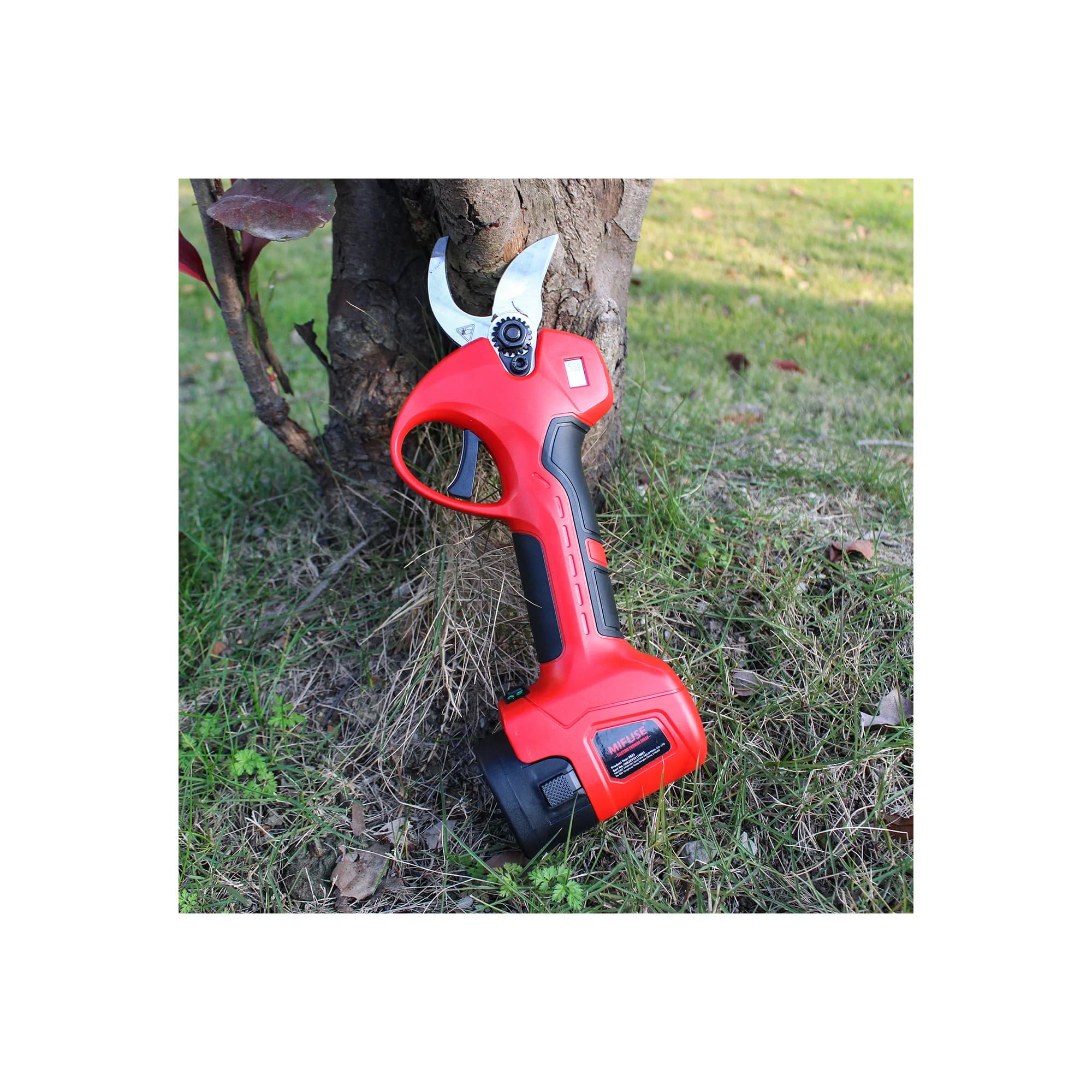 Forbici Elettriche Professionali per Potatura Senza Fili con 2 Batterie, 1 Caricatore, Forbici Elettriche da 32mm