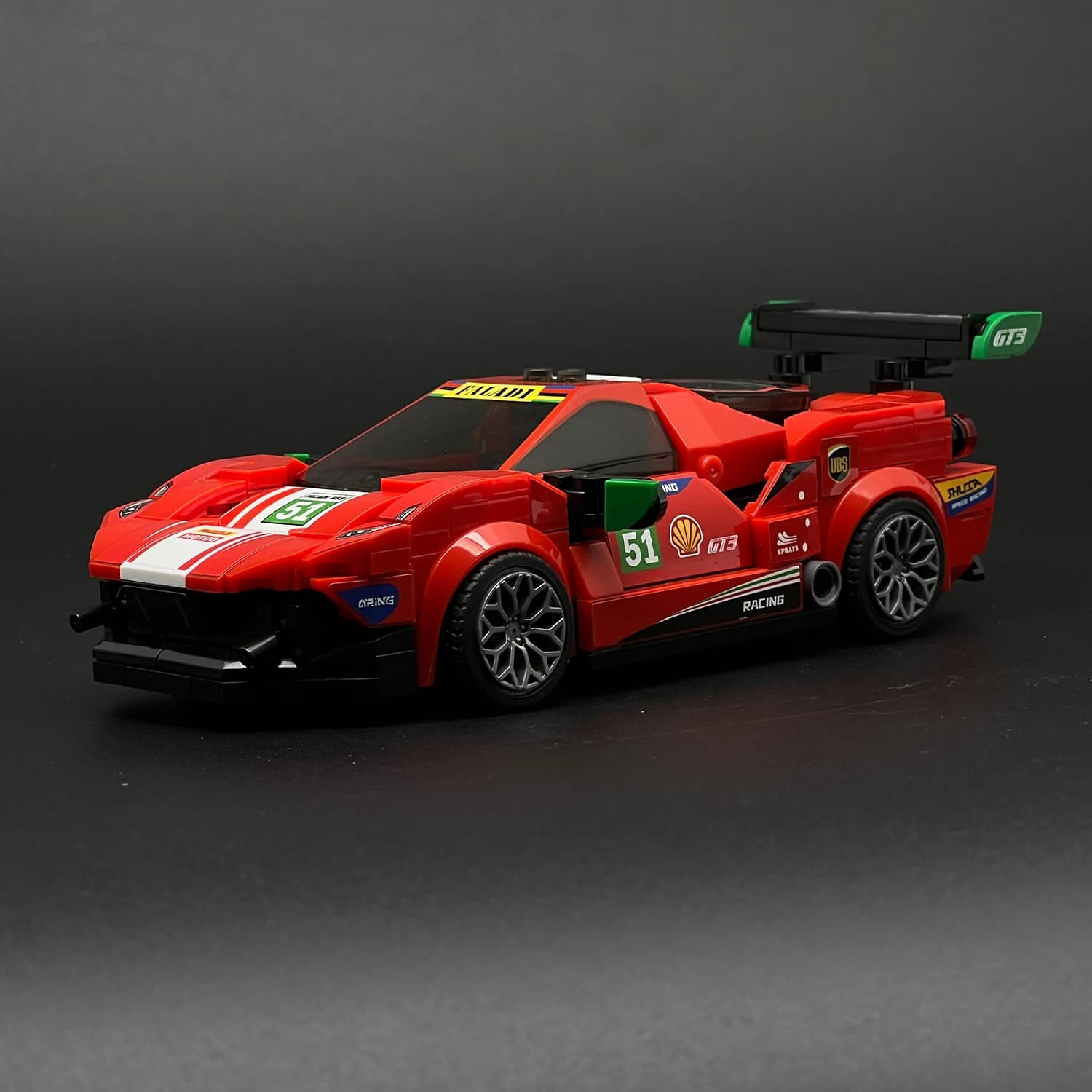 Blocchi da Costruzione Supercar, Modellino Auto da Corsa, Regalo per Ragazzi, Kit Creativo Fai-da-Te, Giocattolo Educativo, Modello di Auto Sportiva
