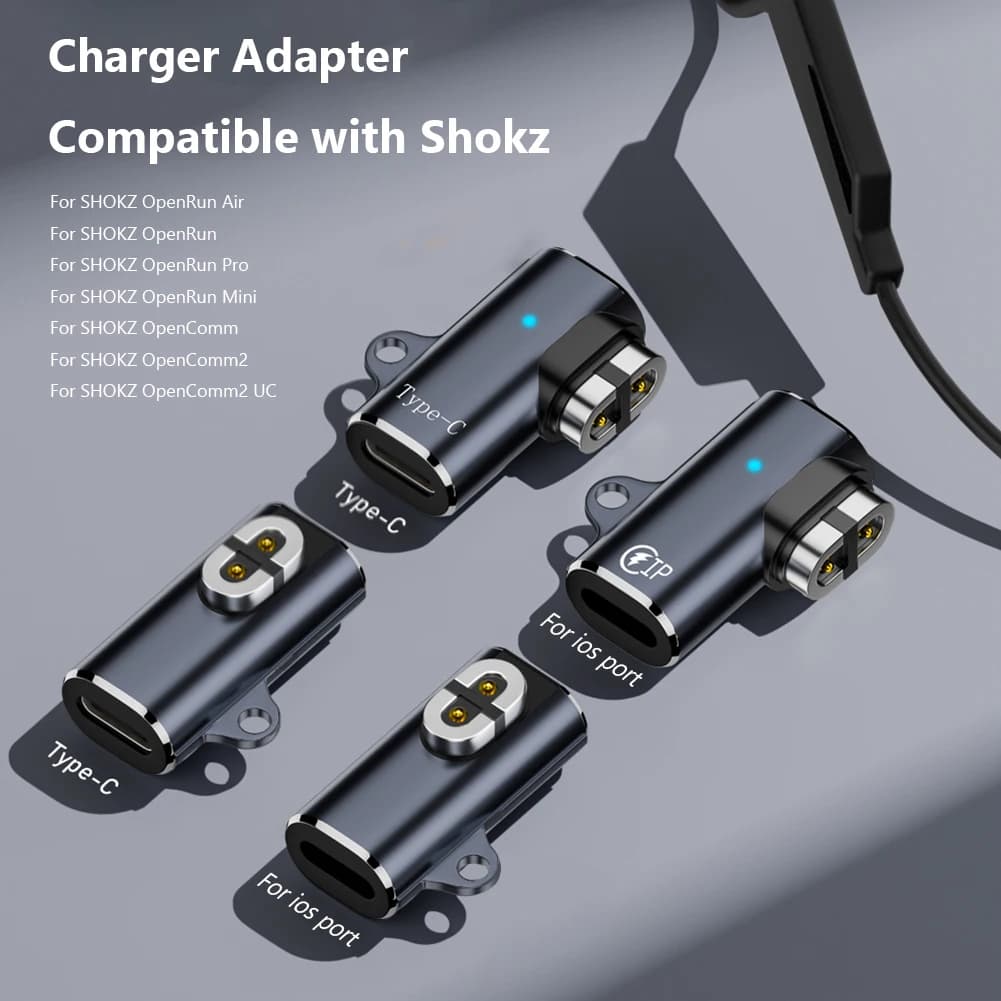 USB C/For iOS Magnetic Adapter Adapter Charger Adapter Charger Adapter for AfterShokz OpenRun Air/Pro/Aeropex AS800 S803