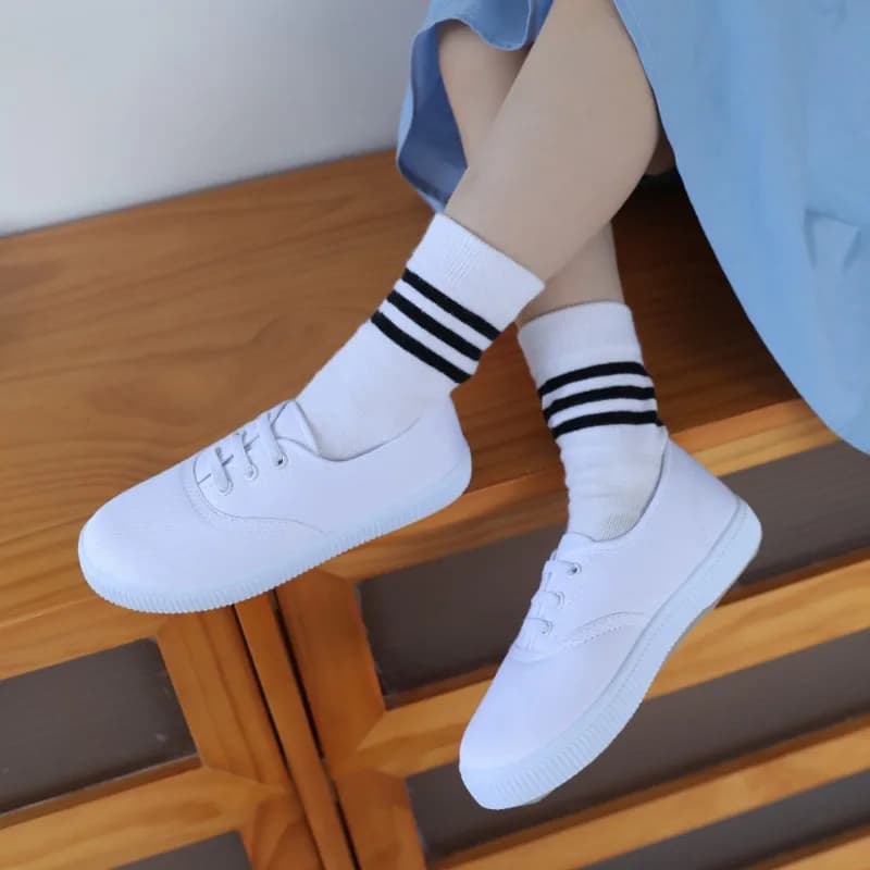 Campus Canvas Little White Shoes Lightweight Casual Shoes Children Boys Girls Performance Dance Little White Shoes Kid Versatile