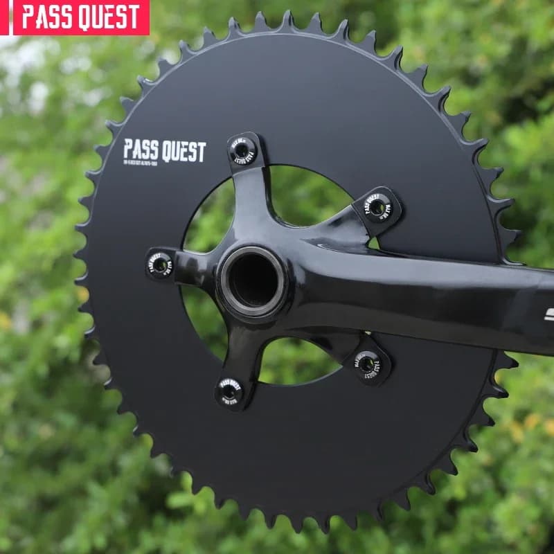 PASS QUEST 110/5 BCD 110BCD Rotondo/Ovale Bici da strada Corona stretta larga 42T-58T Ruota dentata bici per 3550 APEX ROSSO