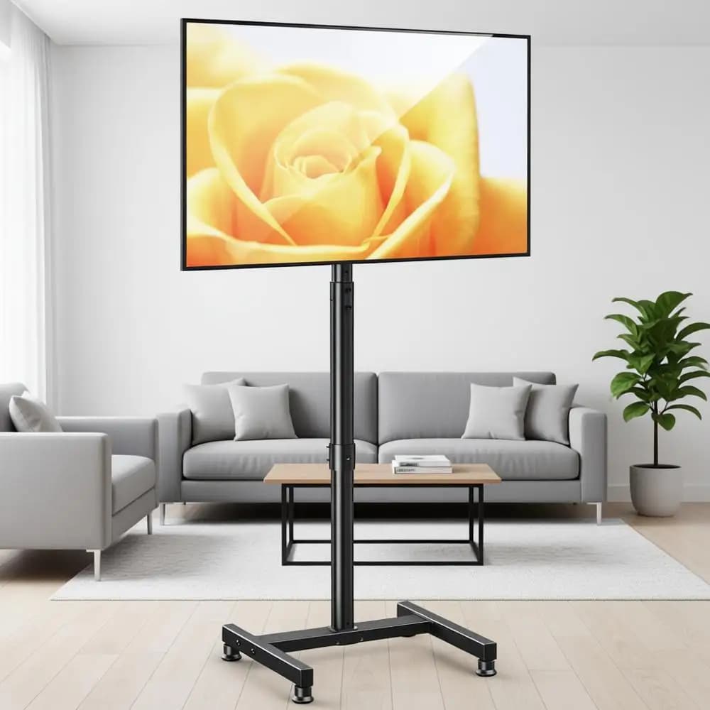 Supporto TV regolabile a 8 livelli per TV da 13-43 pollici fino a 44 libbre, VESA 200x200