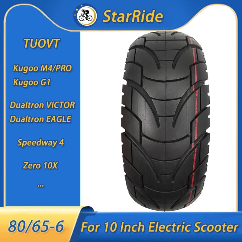 Pneumatico per scooter elettrico da 10 pollici 80/65-6 per Inokim Kugoo M4 Dualtron VICTOR LUXURY EAGLE Speedway 4 Zero 10X Minutori bici