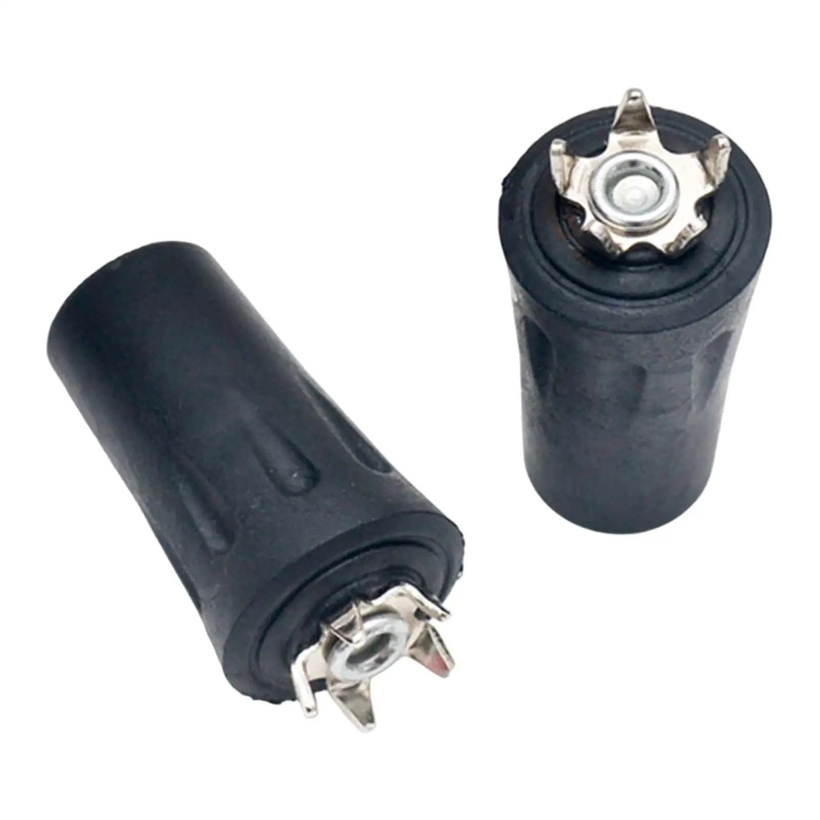 2 pieces tips for ice barrel die replacement attachment for trek stick tip tip grip anti-slip footrest for outdoor winter snow grass