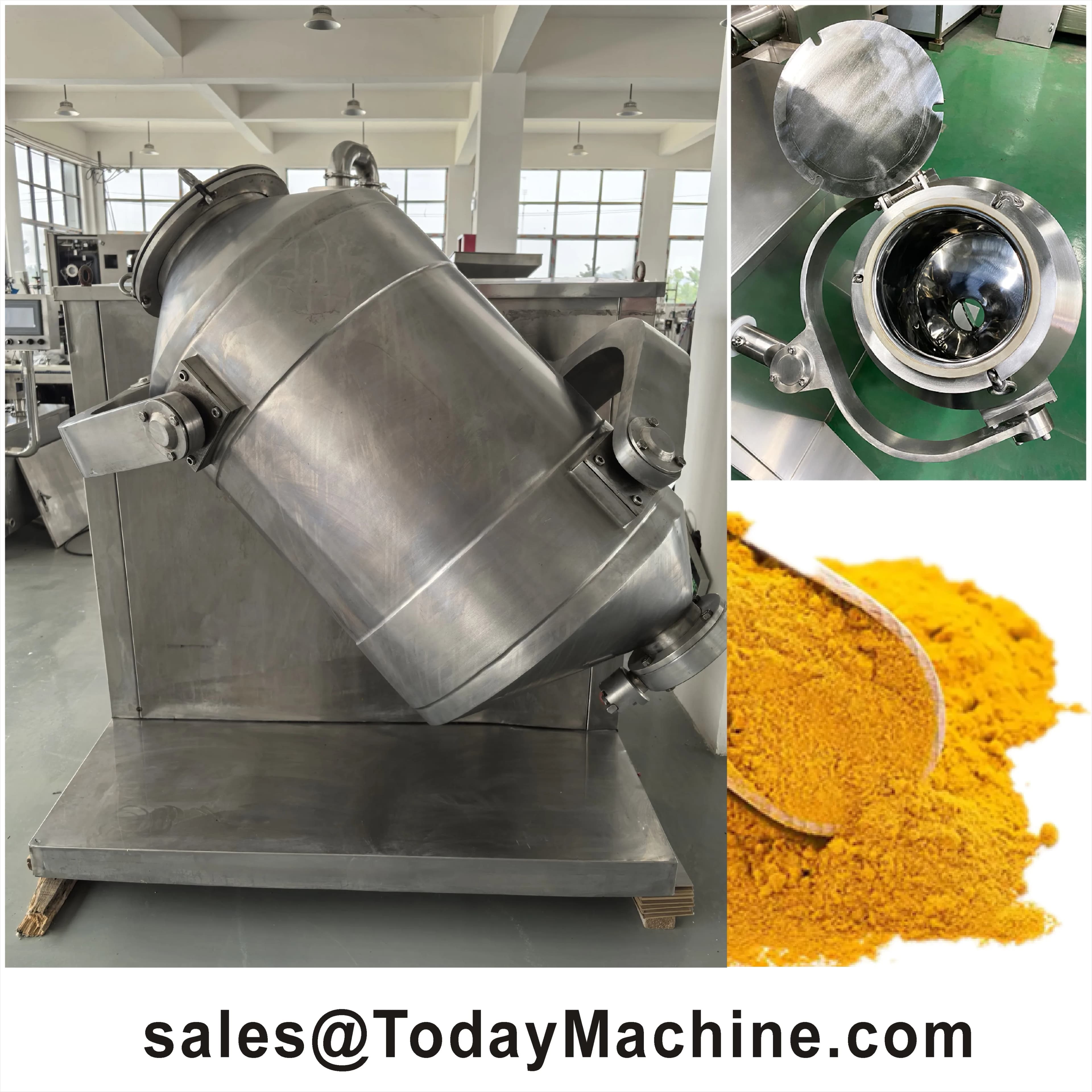 SYH Three-dimensional industrial mixer for acrylic protein powder with 3D motion pigments for food