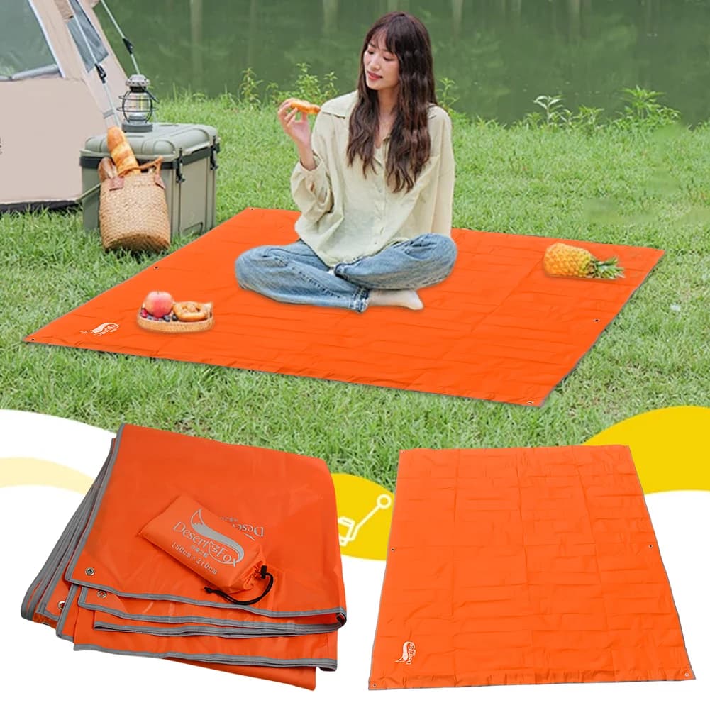 Tappetino da picnic impermeabile ultraleggero tascabile tenda impronte telo da spiaggia pieghevole coperta da picnic tappetino da spiaggia per arrampicata da viaggio