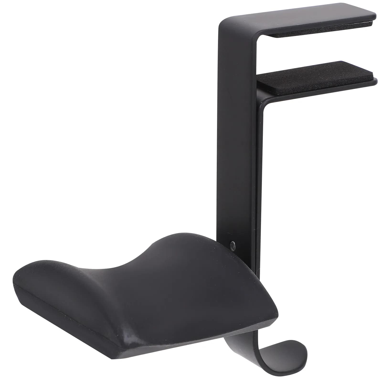 Sturdy Adjustable Headphone Stand Metal Construction Anti- PU Cushion for Gaming Headset Holder Under Desk Pc