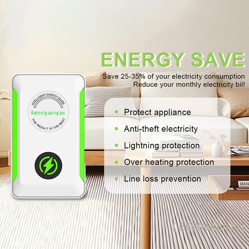 【YY26】Dispositivo Portatile per il Risparmio Energetico, Risparmiatore di Energia Elettrica Intelligente, Adattatore per Presa US/EU per Ridurre i Costi