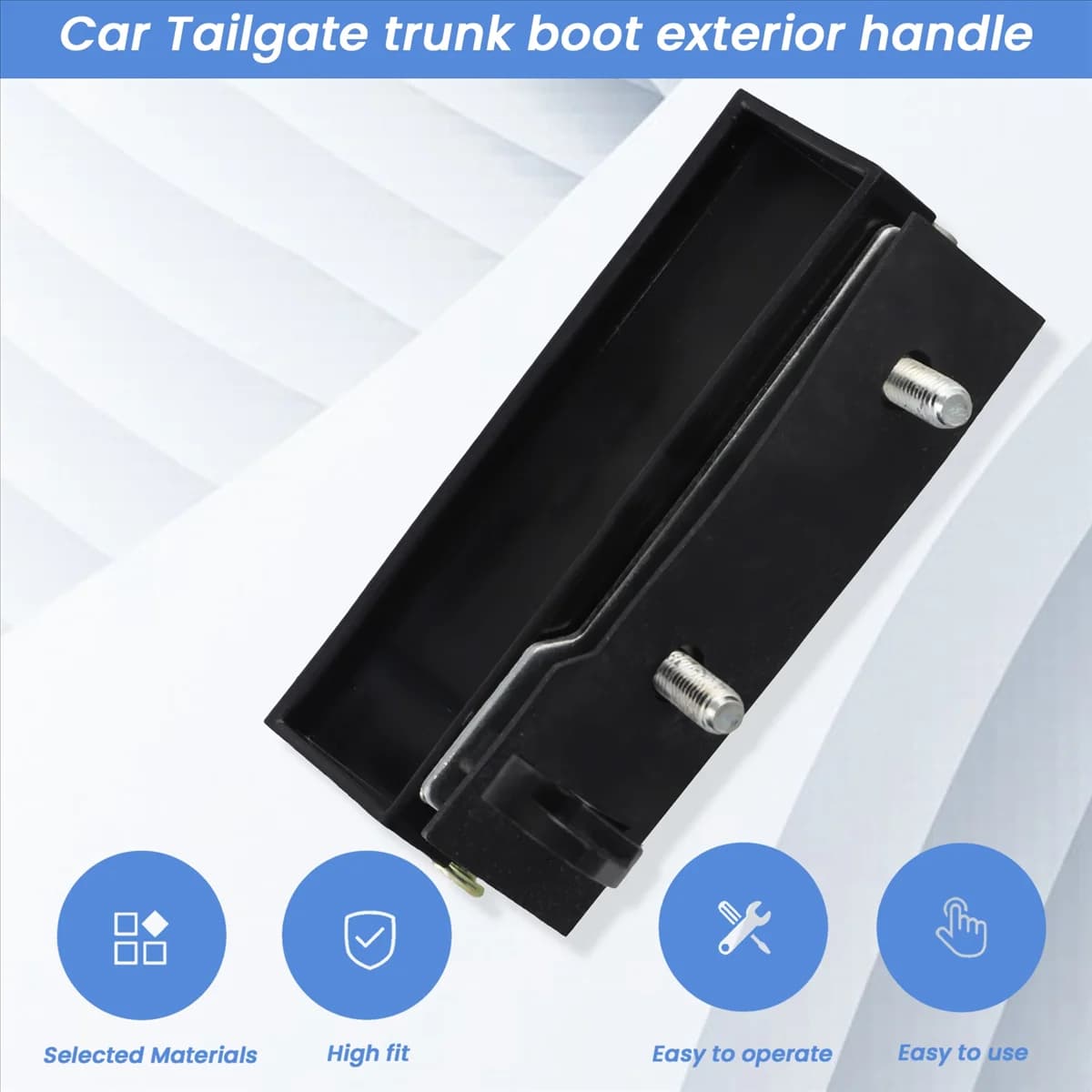 #861P Car Tailgate Trunk Boot Exterior Handle 7144009000 ATD18919 for Kyron (Metal)