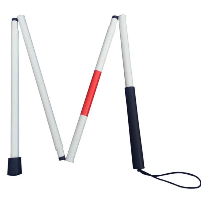 Walking sticks Folding blind trekking poles Climbing stick for hiking Reflective blind aluminum alloy crumbs guide for seniors