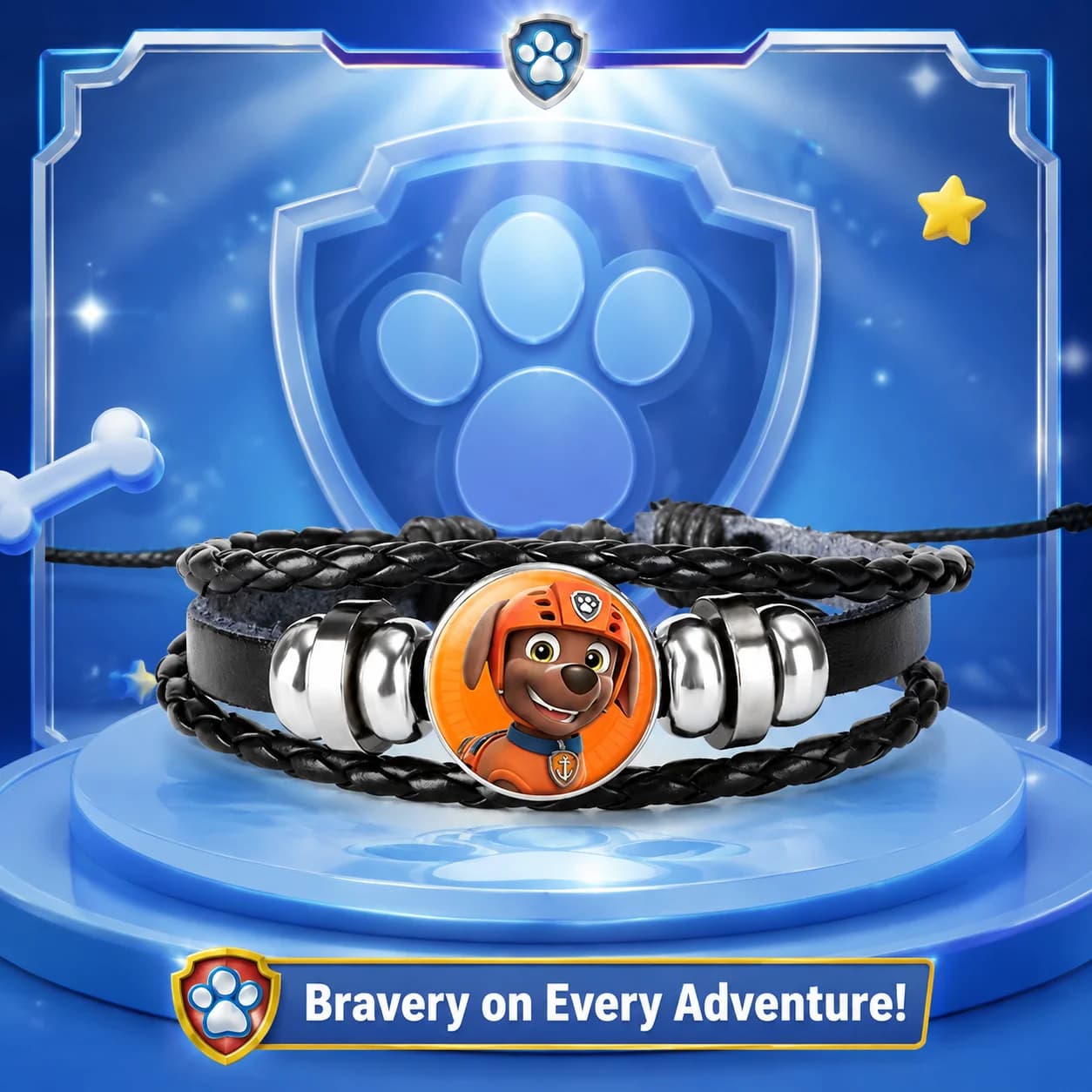 Paw Patrol Time Gem Leather Bracelet for Kids Gift Boys Girls Christmas Birthday Present Party Favor Toys for Childrens Day
