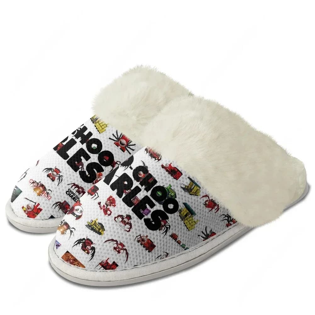 Pantofole in peluche Choo Choo Charles, calde e personalizzabili, da uomo e da donna, in cotone, per casa e camera da letto, leggere e termiche, fai da te