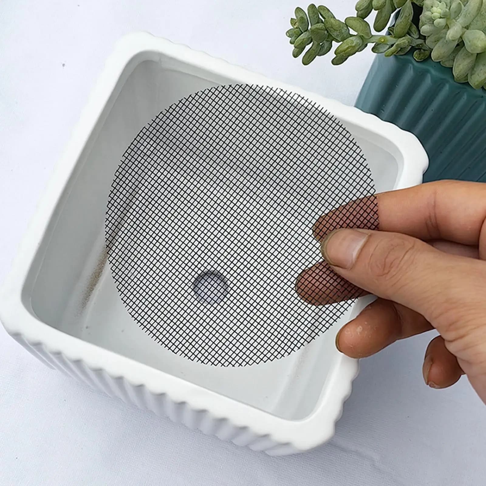 50Pcs Flowerpot Hole Mesh Pad Plant Pot Mesh Pad Gardening Accessories Drainage Resistant Directly Replace
