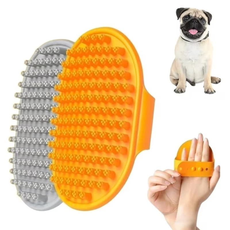 2025-Dog Pet Grooming Glove Cat Brush Comb Deshedding Hair Gloves Dogs Bath Cleaning Supplies Animal Combs
