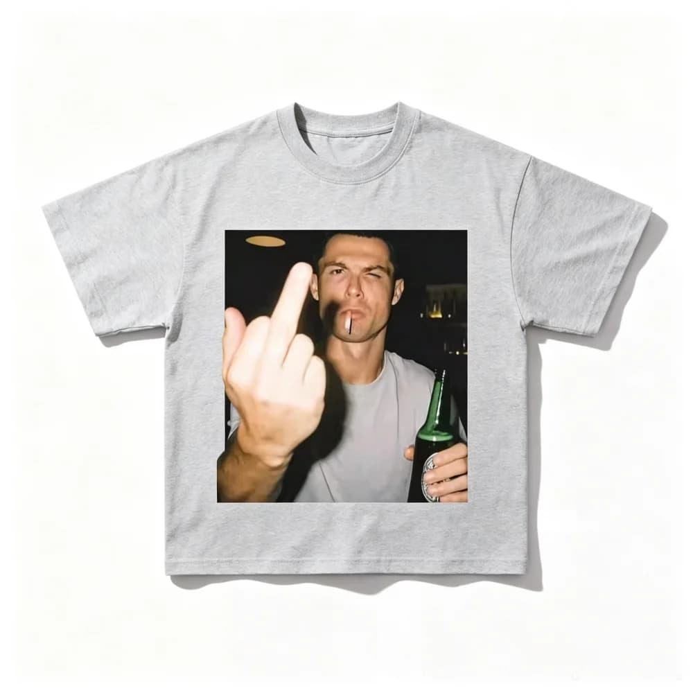 2026 New Vintage Style Ronaldo Graphic T-Shirt Men's and Women's Summer Streetwear Casual Scene Print Kids Daily Tees