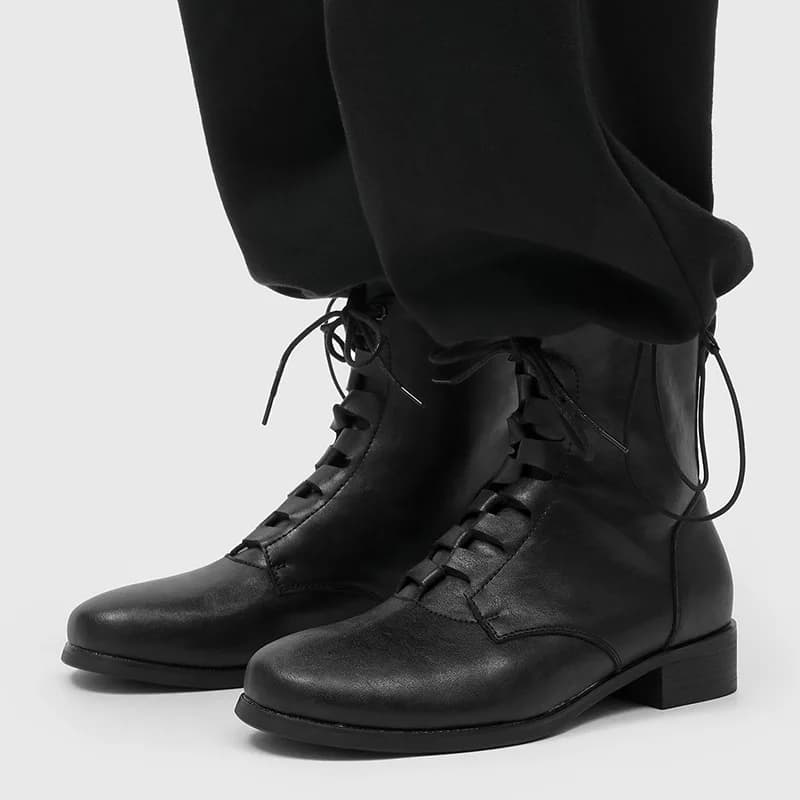 Stivali da uomo in pelle naturale, stile hip hop rock, neri, firmati, per esterni, da cowboy, primavera autunno, alla moda, alla caviglia, botas