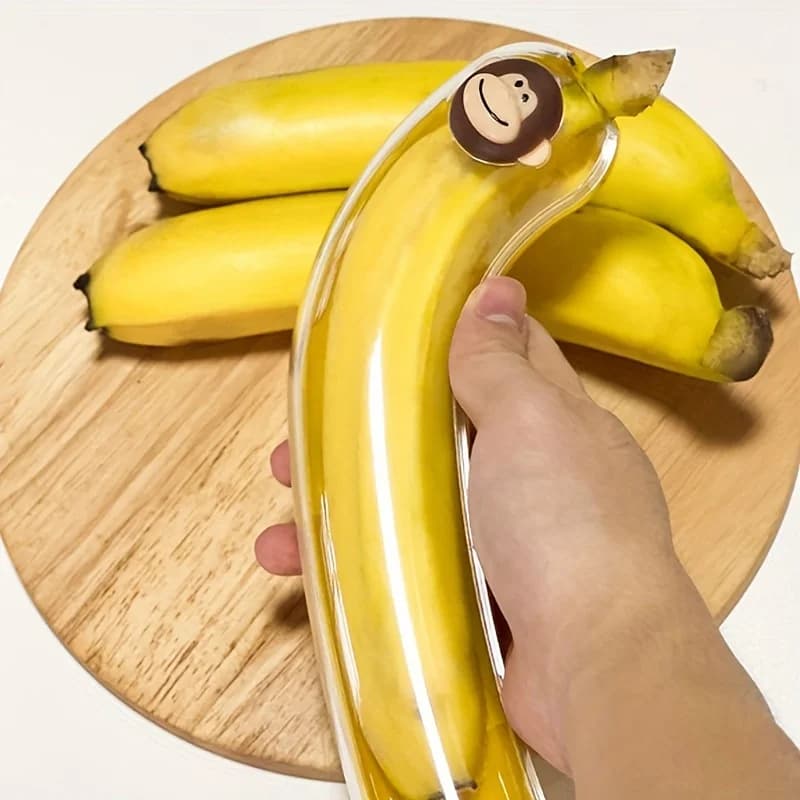 Banana preservation box, fruit storage box, protective box, children's outdoor anti extrusion creative picnic portable
