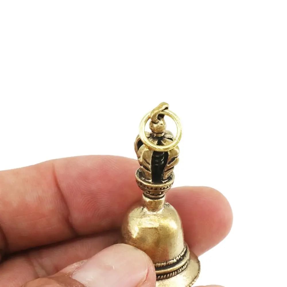 quality Retro For Decoration Home Decoration Die-casting Tibetan Bronze Demon Subduing Bell Brass Bell Car Pendant Wind Bell