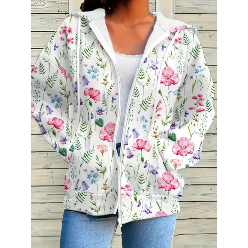 Felpa con Cappuccio da Donna con Stampa Halloween, Comoda in Cotone, Stile Streetwear Trendy, Top Casual Femminile con Cappuccio