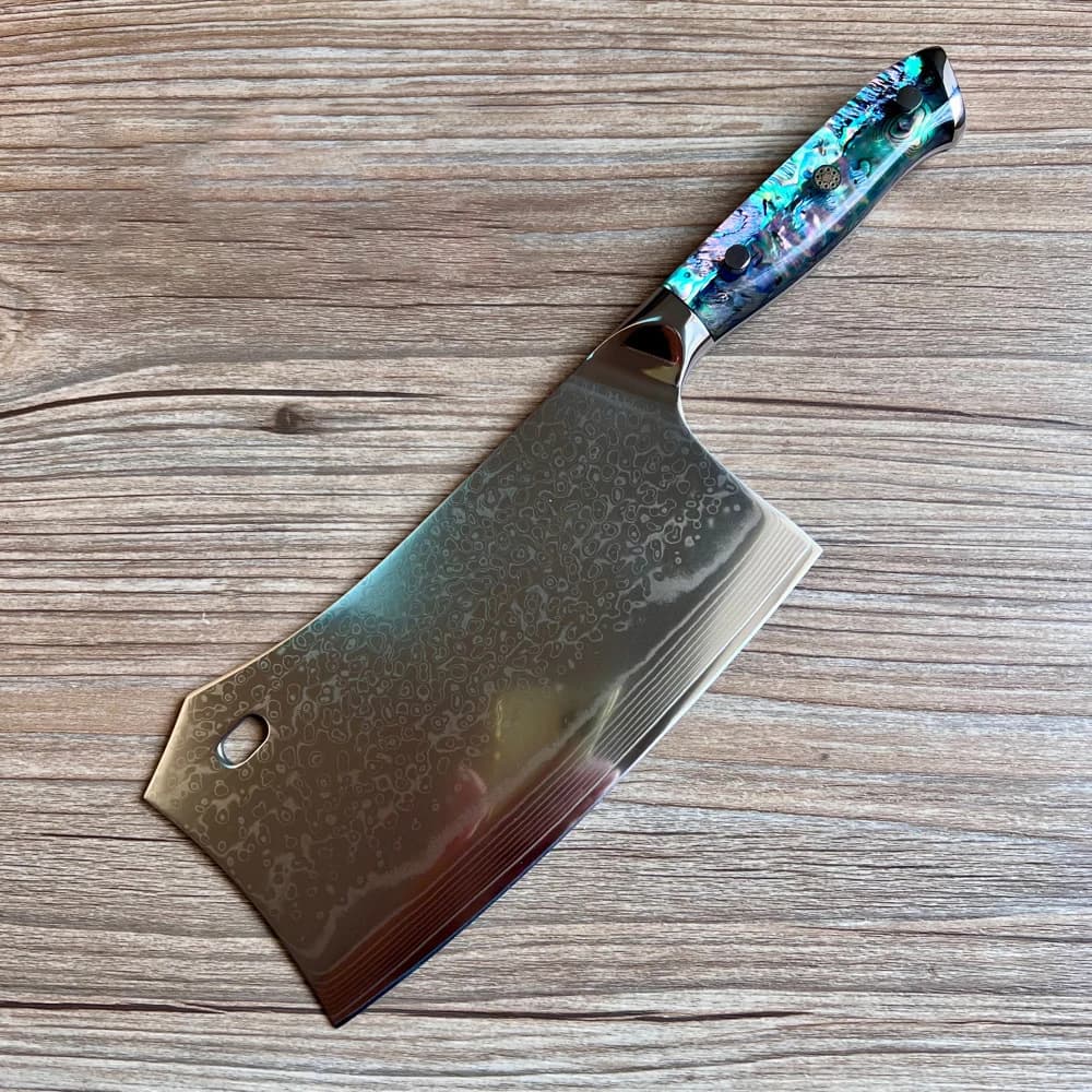 Coltello tritatutto da 7 pollici 67 strati Damasco VG10 Lama in acciaio Mannaia da chef Hatchet Machete Coltelli da cucina Bone Carne Pollame Strumenti