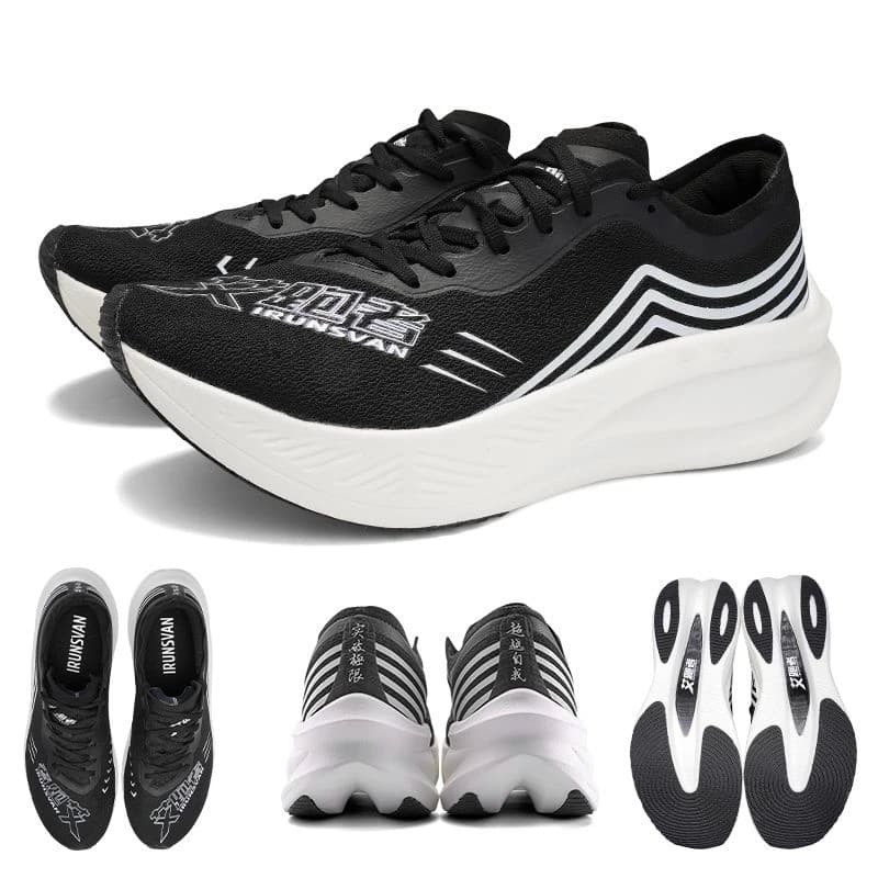 IRUNSVAN Marathon Racing Carbon Plate Scarpe da corsa da uomo Scarpe sportive da donna ultraleggere per allenamento con assorbimento degli urti